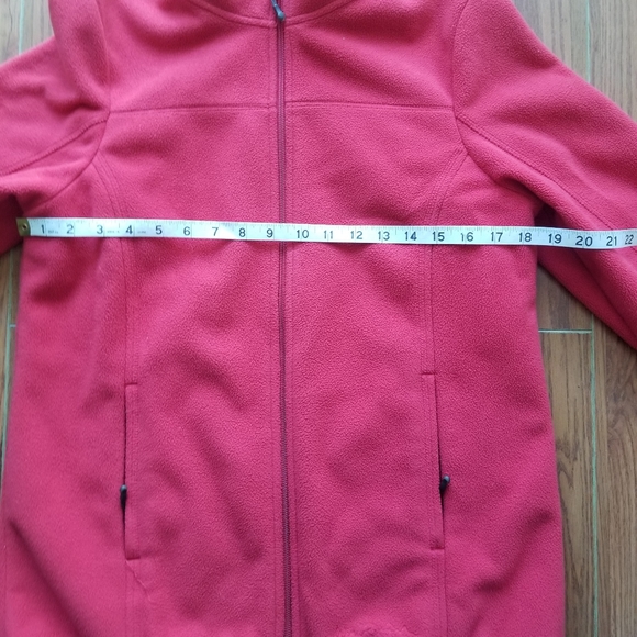 WindRiver Sweater Fleece Jacket Red Windbreaker - Picture 15 of 16